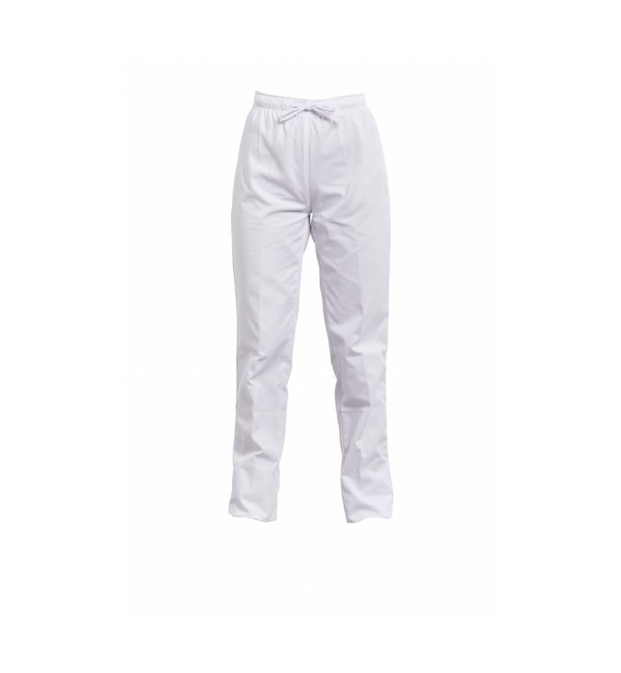 Pantalon de cuisine mixte blanc – Confort, souplesse et ajustement sur mesure