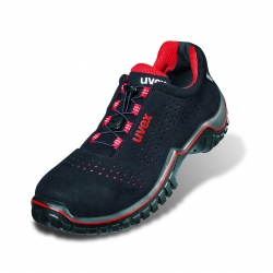 Zapato de seguridad UVEX S1P negro-rojo-ESD, antiestática