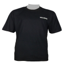 Camiseta negra de algodón para los oficiales de seguridad de marcado de seguridad clasificación de la espalda y el corazón