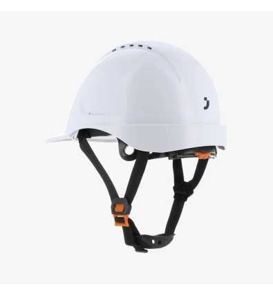 Casque de protection blanc – design sobre et efficace pour une sécurité maximale.