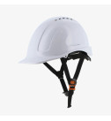 Casque de sécurité léger avec crémaillère et jugulaire amovible Casque de sécurité léger avec crémaillère et jugulaire amovible
