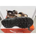 Sandales basses en cuir marron – Confort respirant et maintien optimal