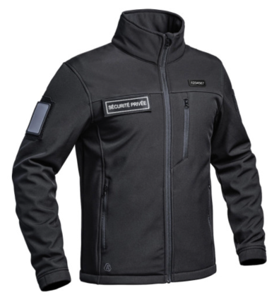 Veste Sécurité Privée noire – Protection & Performance