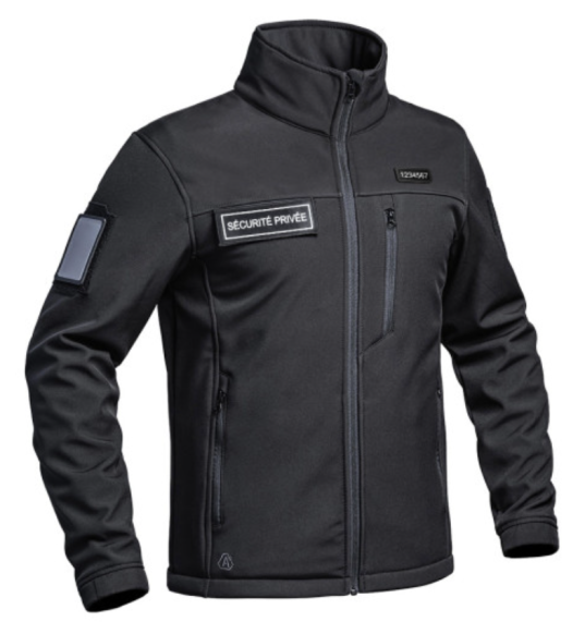 Veste Sécurité Privée noire – Protection & Performance