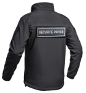 Veste Softshell SÉCU-ONE flap – Sécurité Privée noire