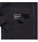 Veste Softshell SÉCU-ONE flap – Sécurité Privée noire