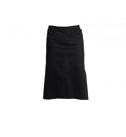 Tablier à Taille Noir Long 90x105 en Coton Sergé Pro