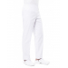 Pantalon médical super blanc unisexe taille élastiquée