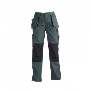 Pantalon de travail vert foncé triple coutures resistant déperlant HEROCK