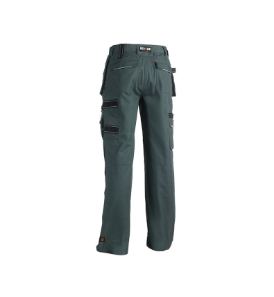 Pantalon de travail vert foncé triple coutures resistant déperlant HEROCK