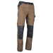 Pantalon de travail multipoche Forgeron Châtaigne/gris sombre avec poche Genouillère
