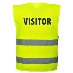 PORTWEST - Gilet-Cablaggio ad Alta visibilità Visitatore senza maniche