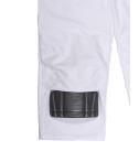 Pantalon de peintre blanc - Ceinture réglable et poches genouillère - Homme