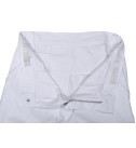 Pantalon de peintre blanc - Ceinture réglable et poches genouillère - Homme