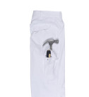 Pantalon de peintre blanc - Ceinture réglable et poches genouillère - Homme